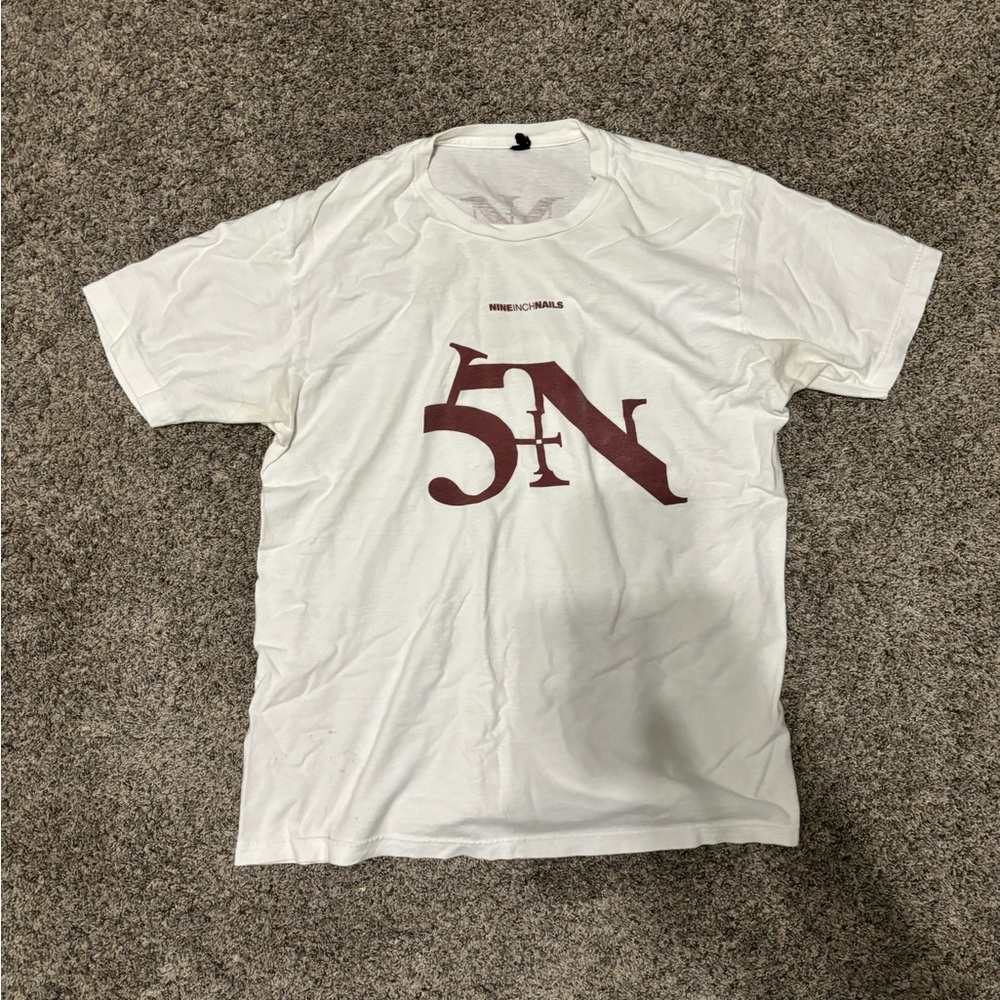 vintage nine inch nails sin white large t shirt